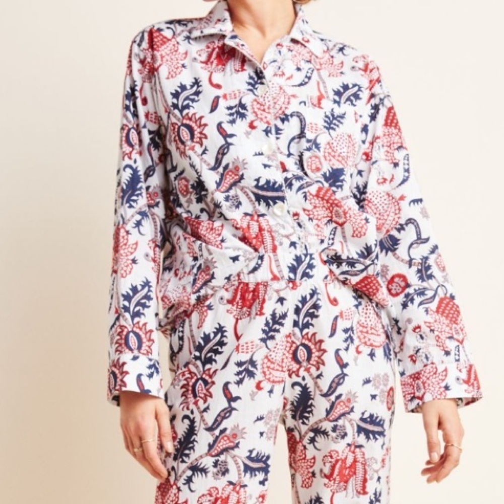 Anthropologie | Roller Rabbit Amanda Sleep Top Size XL